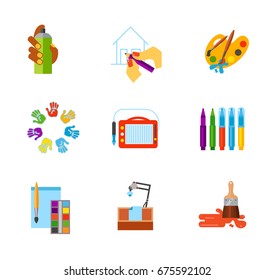 Drawing icon set