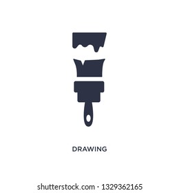 drawing icon. Simple element illustration from construction tools concept. drawing editable symbol design on white background. Can be use for web and mobile.