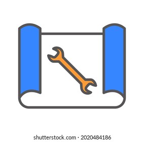 concepto de ilustración de vector de icono de dibujo