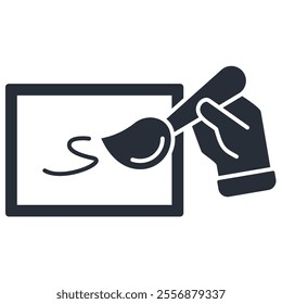 drawing icon. vector.Editable stroke.linear style sign for use web design,logo.Symbol illustration.