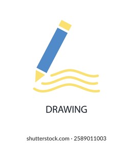 drawing icon. vector.Editable stroke.linear style sign for use web design,logo.Symbol illustration.