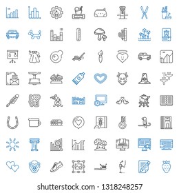 drawing icons set. Collection of drawing with strawberry, pencil, d printer, tooth brush, graphic design, sneakers, gorilla, heart, computer. Editable and scalable drawing icons.