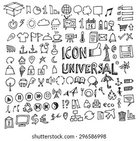 drawing icons for web and mobile. Vector illustration.