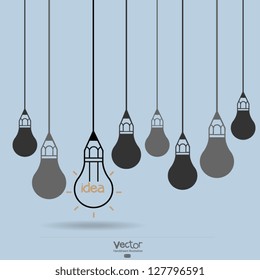 drawing idea light bulb concept creative