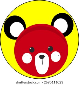Drawing and illustration animal face vector