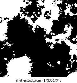 Drawing or illustration of background or texture. Vector in EPS 8 format. Stains. Black and white