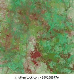 Drawing or illustration of a marbled background or texture. Vector in EPS 8 format. Abstract, stained, green and red color, marble.