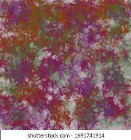 Drawing or illustration of a marbled background or texture. Vector in EPS 8 format. Abstract, stained, multicolored, marble. Red, purple and green color