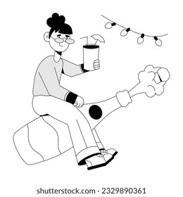 Eine Zeichnung von Partygetränken 