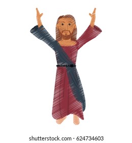 drawing jesus christ prayer design
