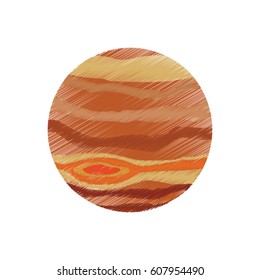 drawing jupiter planet system solar