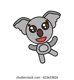 drawing koala animal character