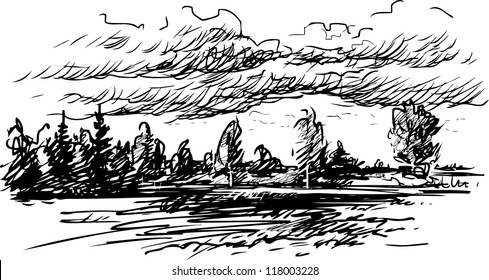drawing landscape