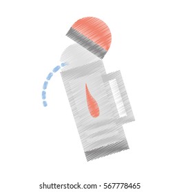 drawing lantern camping vintage gas vector illustration eps 10