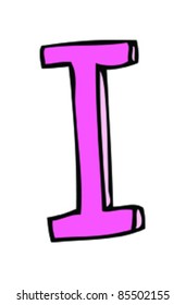 Drawing of the letter I