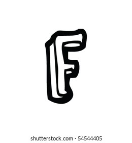 drawing of letter f