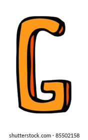 Drawing Letter G Stock Vector (Royalty Free) 85502158 | Shutterstock