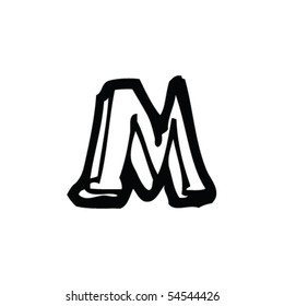 drawing of letter m