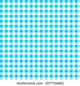 Drawing Light Blue Table Cloths Textures , Checkers Background, Graphic For Decoration, Cloth, Wrapping Paper. Dress, Seamless Pattern For Fashion.