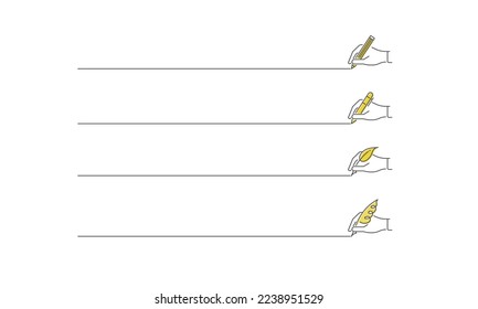 Drawing line image,Simple line icons,Vector illustration
