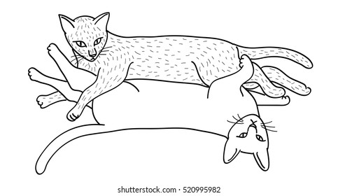 How To Draw A Cat Lying Down Step By Step