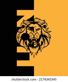 Zeichnung eines Löwen unter der Vektorgrafik von LION