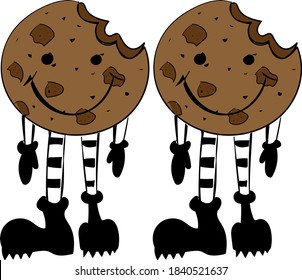 drawing live cookies on a white background