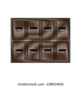 drawing locker wooden mailboxes postal image