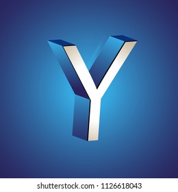 In the drawing, the logo of the letter Y, the brand of the company marked with a letter Y