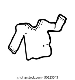 drawing of a long sleeved tee
