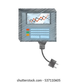 drawing maintenance diagnostic electrical repair hardware vector illustration eps 10