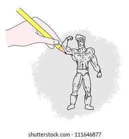 Drawing man