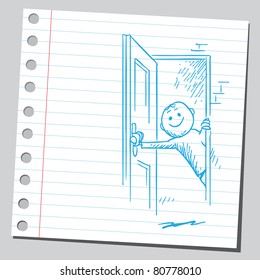 Open Door Drawing Images Stock Photos Vectors Shutterstock