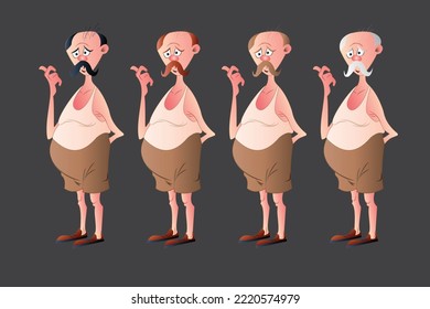 drawing of a man wearing short and shoes 