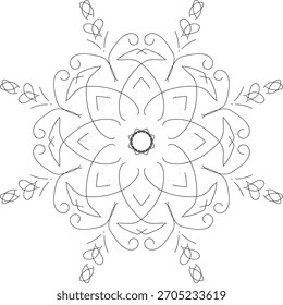 I am drawing a mandala. Which is a color light and dark system.