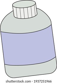Zeichnung einer medizinischen Flasche