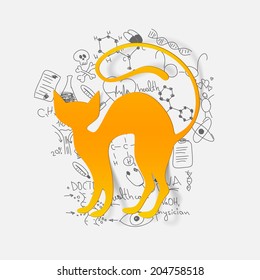 Drawing medical formulas: cat