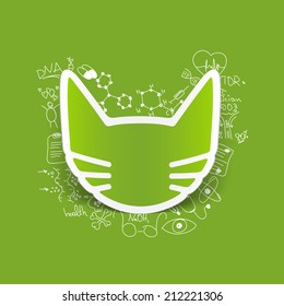 Drawing medical formulas: cat