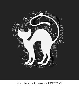 Drawing medical formulas: cat