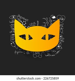 Drawing medical formulas: cat