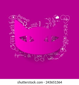 Drawing medical formulas: cat