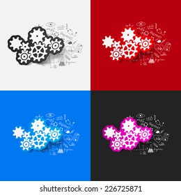 Drawing medical formulas: cogwheel