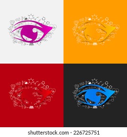 Drawing medical formulas: eye