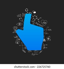Drawing medical formulas: hand
