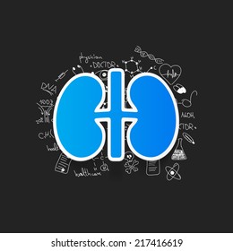 Drawing medical formulas: kidneys