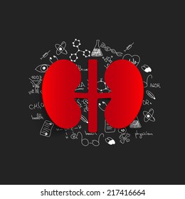 Drawing medical formulas: kidneys