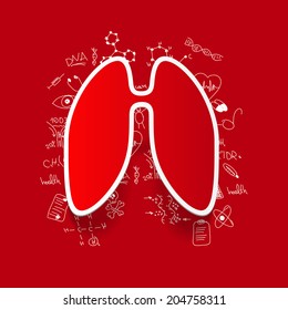 Drawing medical formulas: lung