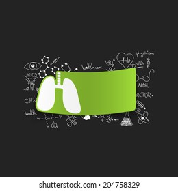 Drawing medical formulas: lung