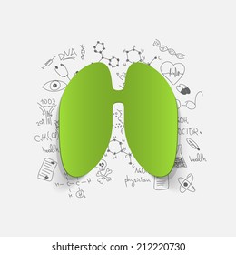 Drawing medical formulas: lung