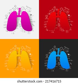 Drawing medical formulas: lung